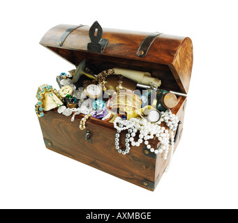 Studio shot of treasure chest Stock Photo