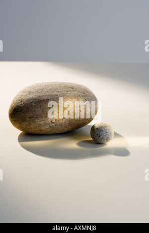 Large and small stone indoors Stock Photo