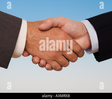 Businessmen shaking hands Stock Photo