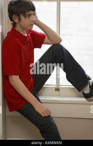 Introspective Preteen Stock Photo