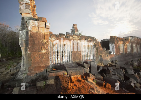 Wat Phu Champasak During Full Moon Stock Photo