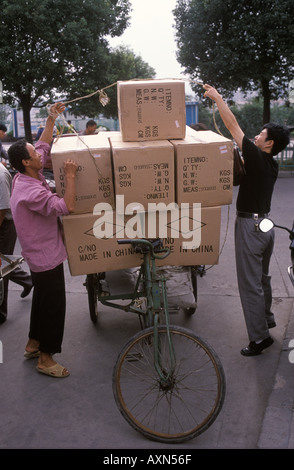 Chinese economy 2000s  Yiwu Zhejiang Province 'Made in China' Consumer goods destined for export to Britain. 2001 2000s HOMER SYKES Stock Photo