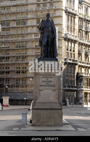 Spencer Compton, eighth duke of Devonshire statue at Whitehall in London, UK Stock Photo