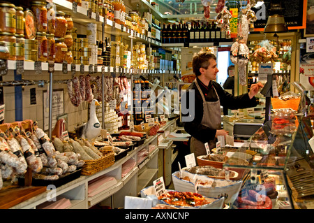 Traiteur St Germain de Pres Paris grocery France Butcher Stock Photo