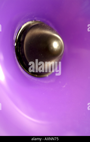 Loudspeaker cone in purple Stock Photo