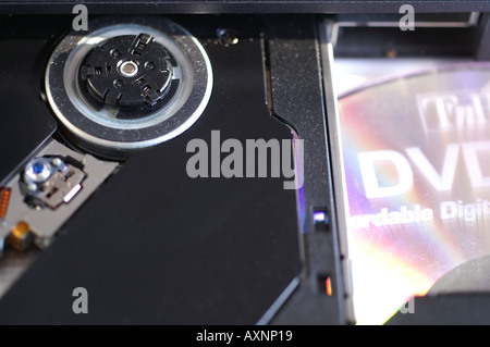 DVD reader unit optical reader for Digital video or audio disc Stock Photo