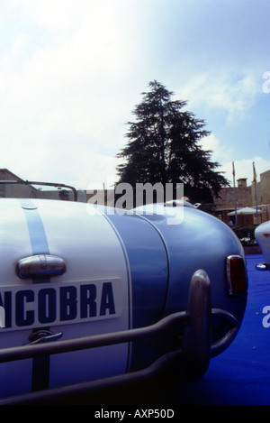 american classic car ford cobra serie 427 blue white backside lebanon Stock Photo