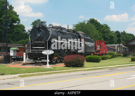 Greenville Railroad Park and Museum Greenville Pennsylvania Stock Photo