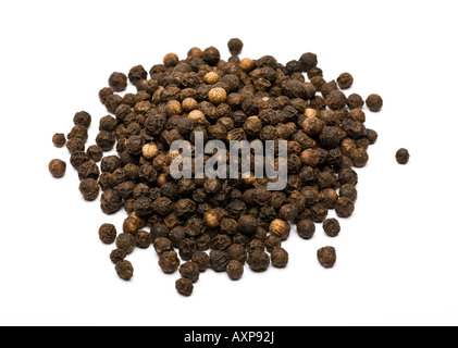 Pile of black peppercorns Stock Photo