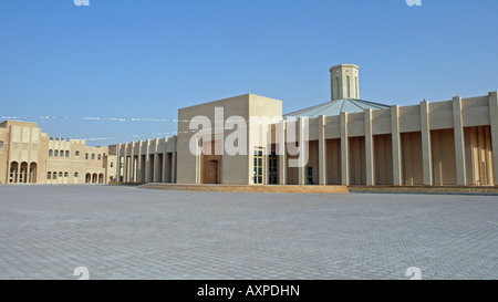 Our Lady of the Rosary Catholic Church, Doha, Qatar. It is located at the Religious Complex in Abu Hamour and was consecrated in 2008. Stock Photo