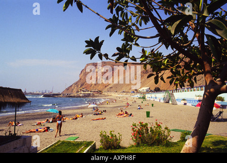 Chile arica beach scene Stock Photo