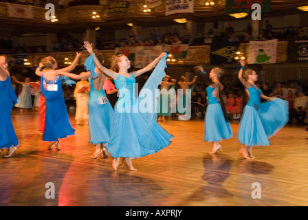 Junior dance festival held in the tower ballroom Blackpool Stock Photo