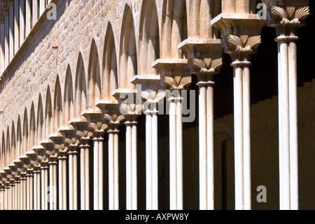 Monastir de Pedrelbes cloister Barcelona Catalunya Spain Stock Photo