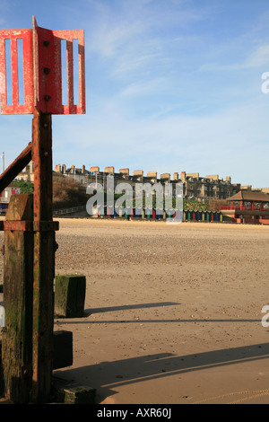 To the Beach Huts. Lowestoft Stock Photo