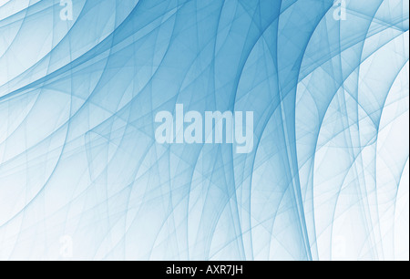 Very detailed and abstract silky curved background high quality render Stock Photo