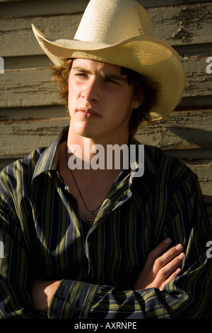 Young cowboy Stock Photo