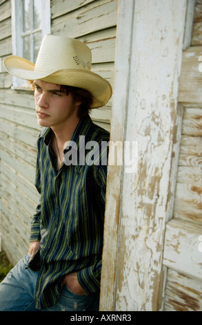 Young cowboy Stock Photo