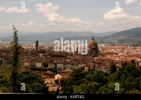 City view with duomo florence tuscany italy Stock Photo