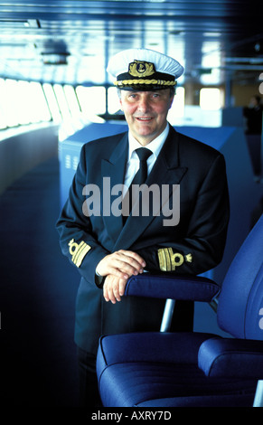 The captain of the MSC Lirica Stock Photo