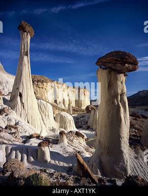 Wahweap hoodoos in Grand Staircase National Monument Stock Photo