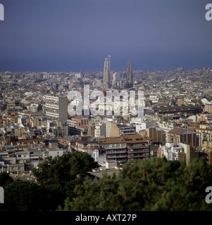Barcelona City View Stock Photo - Alamy