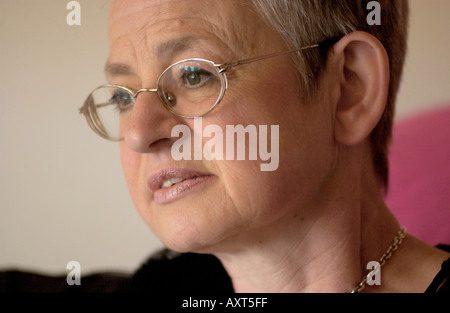 Children's author Jacqueline Wilson pictured at The Guardian Hay Festival 2004 Hay on Wye Powys Wales UK Stock Photo