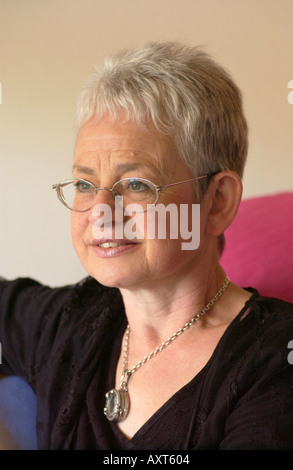 Children's author Jacqueline Wilson pictured at The Guardian Hay Festival 2004 Hay on Wye Powys Wales UK Stock Photo