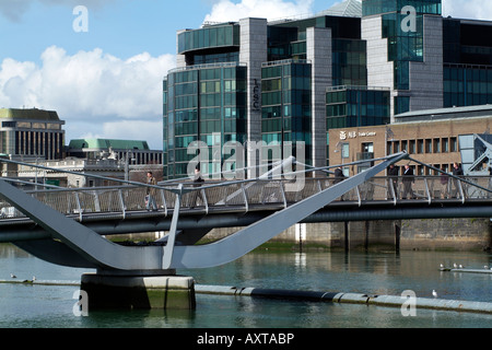IFSC House and the AIB Trade Centre Building on the River Liffey Dublin ...