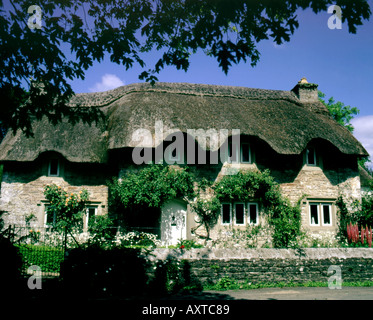 thatched cottage merthyr mawr vale of glamorgan south wales Stock Photo