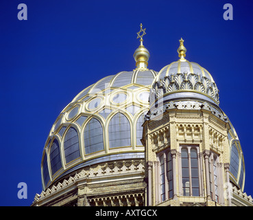 'geography / travel, Germany, Berlin, churches, Berlin synagogue, Oranienburger Strasse, exterior view, detail: dome, Europe, st Stock Photo
