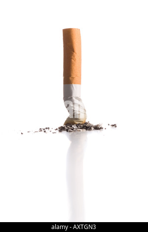 Stubbed out cigarette Stock Photo