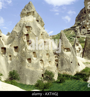 geography / travel, Turkey, Goereme, landscape, landscapes with tufa rocks, Cappadocia, special geological formations, tufa, geo Stock Photo