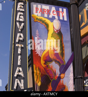 PARK CITY UTAH USA The Egyptian Theatre on Main Street venue for the ...