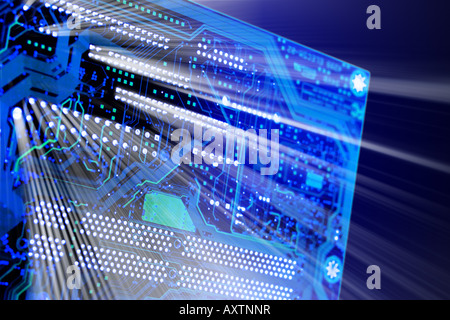 Digital dawn Stock Photo