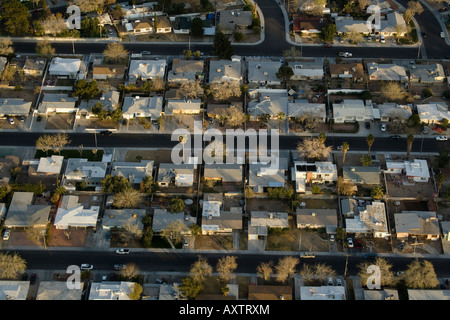 Low Rise Housing from the air Las Vegas Nevada USA Stock Photo