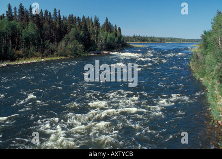 Otter rapids on the Churchill river Canada Stock Photo