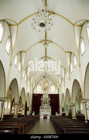 Interior of the Iglesa de Grecia church, Grecia, Central Highlands, Costa Rica Stock Photo