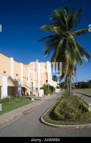 The Cuartel Moncada , the  Moncada Barracks in Santiago de Cuba .Site of an attack on July 26th 1953 by Fidel Castro. Stock Photo