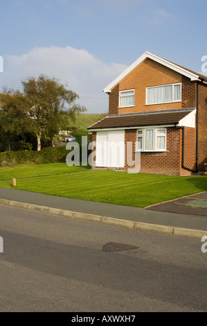 a detached house in  Waunfawr aberystwyth 1960 s suburban housing estate, wales UK Stock Photo