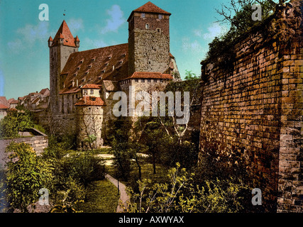 Castle Kaiserburg Nuremberg Bavaria Germany Stock Photo