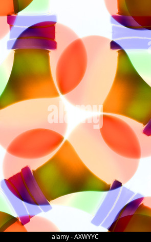 Multicolored light bulbs Stock Photo