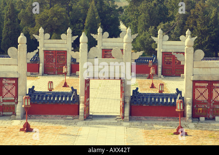 Stone Gates, Temple of Heaven Park, Beijing, China, Asia