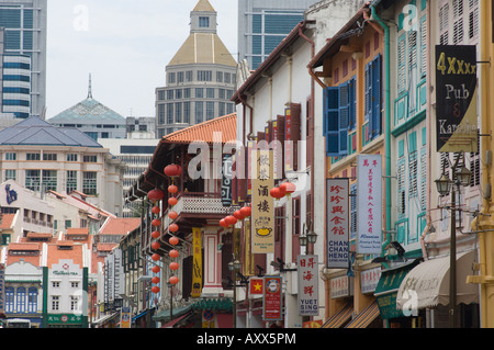 Sago Street, Chinatown, Singapore, South East Asia Stock Photo