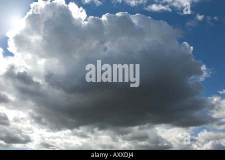 Large Cloud and Blue Sky Stock Photo