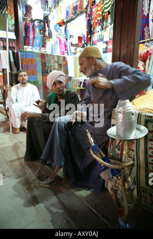 EGY Egypt Assuan Sharia El Souk Street Bazar local shopping area Stock Photo