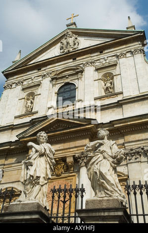 Saint Peter and Saint Paul's Church, famous for its statues of the Apostles, Grodzka Street, Krakow, Poland Stock Photo