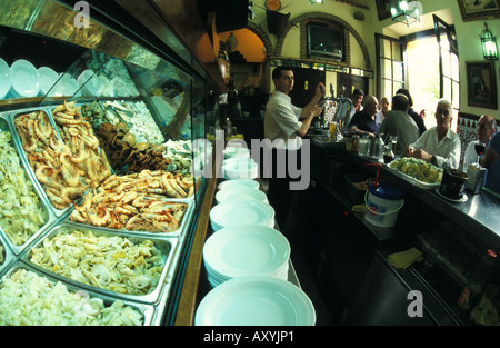 Sanlucar de Barremeda restaurant Stock Photo