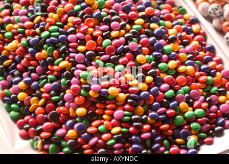 Colorful candy being sold in bulk Stock Photo