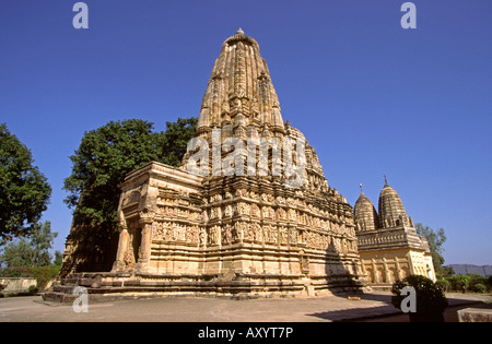 India Madhya Pradesh Khajuraho Parsavanath Jain Temple Stock Photo