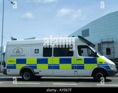 Police van on patrol in South Wales GB UK 2004 Stock Photo